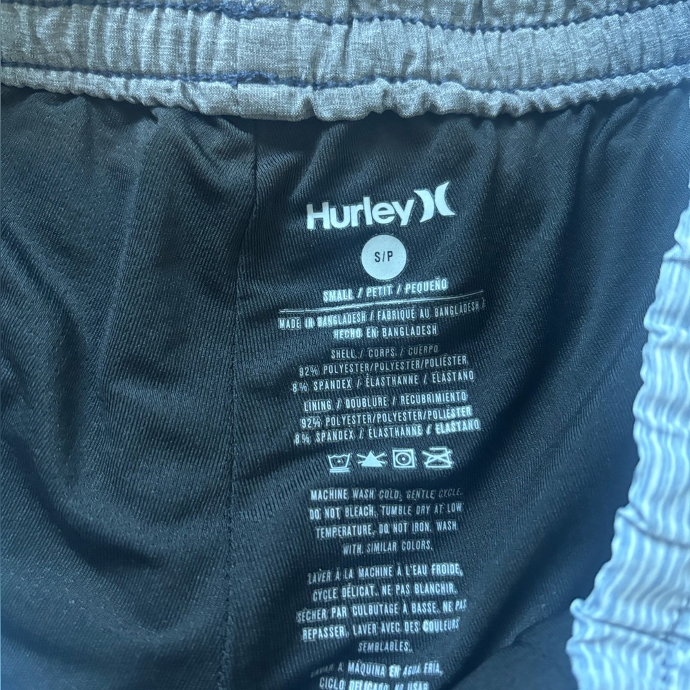 Hurley Men's Pink and Blue Gradient Stripe Swim Shorts board trunks small - Picture 4 of 6